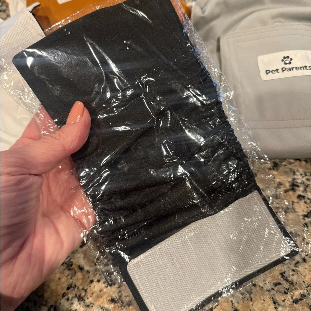 Pet Parents Washable Dog Diapers Size M – 3 Pack + Inserts | Black Gray Brown